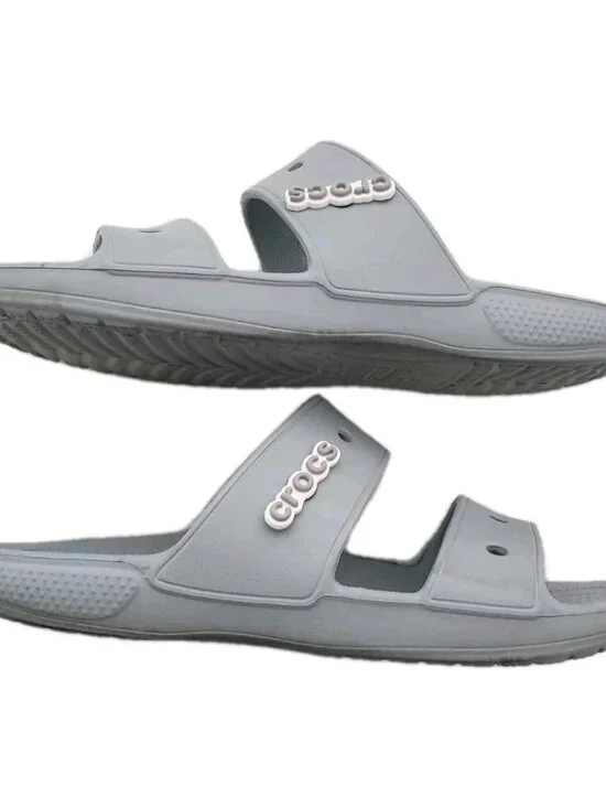 CROCS UNISEX CLASSIC SANDALS LIGHT GRAY  SZ 9 M/11 W - Picture 2 of 5